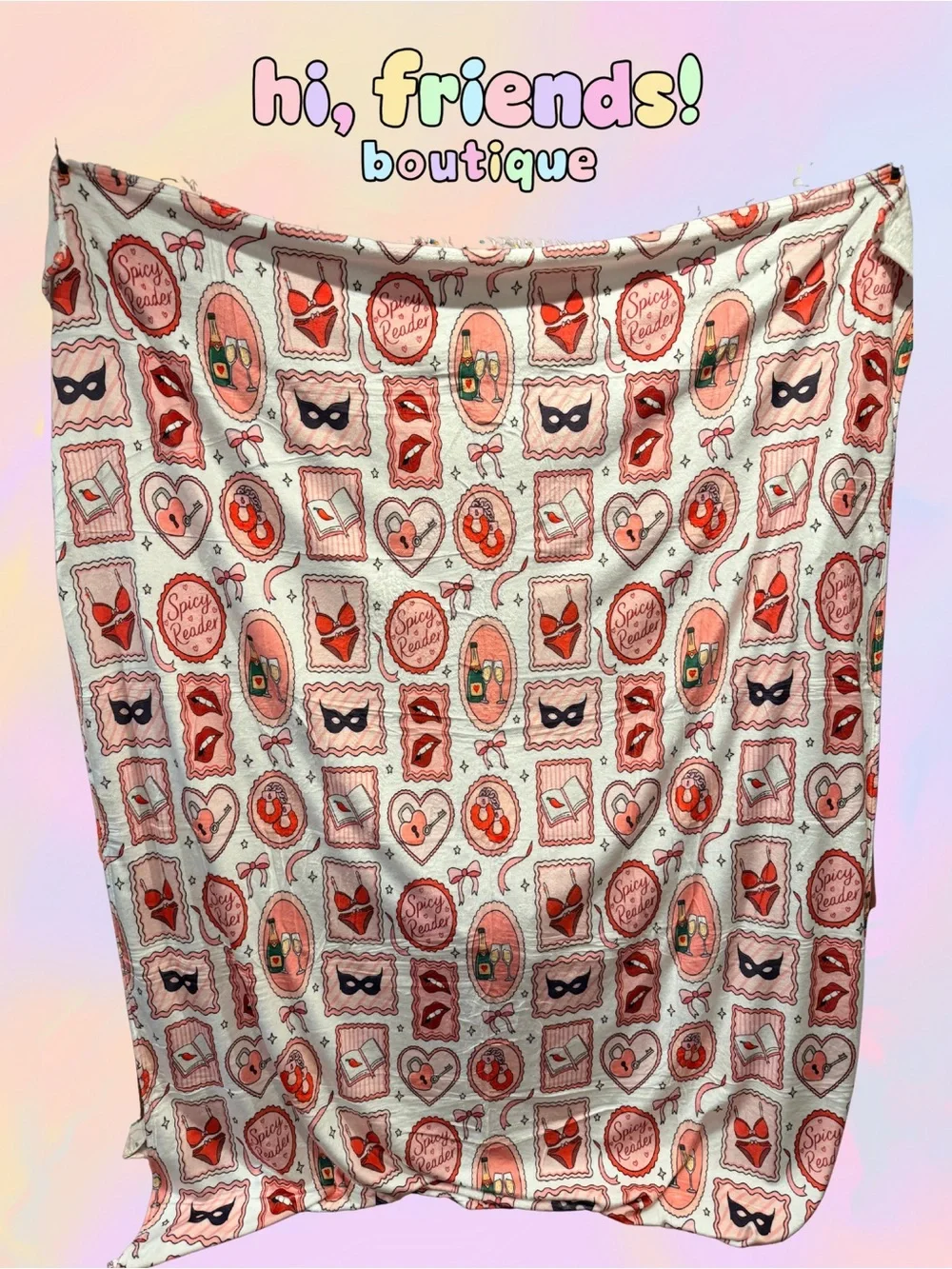 Spicy Reader Throw Blanket